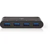 Image de Nedis Tcarf200bk Hub & Concentrateur Usb 3.2 Gen 1 (3.1 Gen 1) Type-c Noir