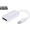 Image de Câble Adaptateur Usb-c  Usb-c  Mâle - Displayport Femelle 0,2 M Anthracite