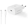 Image de Chargeur Secteur 1 Port Usb-c + Cable Usb-c Vers Lightning (blanc)