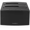 Image de Station D'accueil Usb 3.2 Gen 1 Pour 2 Disques Durs 2.5'' / 3.5'' Noir Nedis