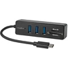 Image de Hub Usb-c Avec 5 Ports Usb 3.2 Gen 1 Et Lecteur De Cartes Sd / Micro Sd Noir Nedis