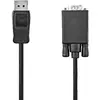 Image de Câble Vga Nedis Convertisseur Displayport Vers Vga 2 Mètres Noir