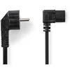 Image de NEDIS Câble d'alimentation coudé pour PC, moniteur et onduleur noir - 5 mètres