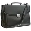 Image de Cartable - Professionnel - 2 Compartiments - Noir - Imitation cuir - Cristo