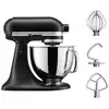Image de Robot pâtissier multifonction à tête inclinable kitchenaid artisan 5ksm125 4,8 l 300 w noir mat