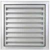 Image de Grille murale à encastrer F1 anodisé argent moustiquaire inox 41122 - 200 x 200 mm - RENSON - 9085