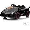 Image de Voiture Electrique pour Enfants Lamborghini Veneno - 12V - 1 à 6 ans - Noir
