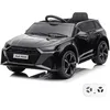 Image de AUDI RS6 Voiture Électrique 12V - Noir - 1 à 5 ans - Licence Officielle - Pneus EVA - Bluetooth - Siège Cuir