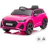 Image de Audi RS6 Voiture Électrique 12V Enfants - Rose - 1 à 5 ans - Licence Officielle - Pneus EVA - Bluetooth - 30kg