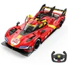 Image de FERRARI 499P LMDh Voiture Télécommandée 1:14 - Rouge - Licence Officielle - LED - 9 km/h - LeMans