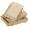 Image de SET 3 PLATEAUX RECTANGULAIRES BOIS