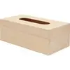 Image de Boite À Mouchoirs - Bois Naturel - A Décorer - 25x15x9cm - Loisirs Créatifs