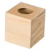 Image de BOÎTE MOUCHOIRS CARRÉE 14X13X13 CM BOIS