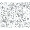 Image de Alphabet autocollant paillettes argenté