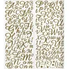 Image de ALPHABET DORÉ AUTOCOLLANT PAILLETÉ - 177 PIÈCES