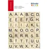 Image de Lettres en bois Scrabble - ARTEMIO - 42 lettres majuscules imprimées - 2 x 2 cm