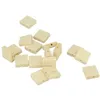 Image de 30 Perles En Bois Carrées 15 X 5 Mm