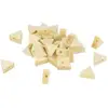 Image de 35 Perles En Bois Triangulaires 11 X 9.7 X 4.9 Mm