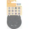 Image de 12 Pochoirs Ronds Fleurs 7 X 7 Cm