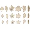 Image de 18 Mini Décorations En Bois - Feuilles Automne