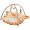 Image de Tapis D'éveil Bébé - Beige - Fluffy La Vache - Tapis D'activités Sensoriel Avec Jouets Suspendus - Motricité