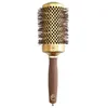Image de Brosse Brushing Ronde Expert Blowout Shine Wavy Bristles Gold&Brown 55mm Olivia Garden