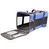 Image de DUVO Sac de voyage - 47x25x27 cm - Bleu et noir - Pour chat et chien