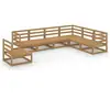 Image de Salon de jardin 7 pcs marron miel bois de pin massif ,design 2025 70x70x67 cm NEUF - neuf