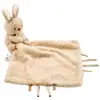 Image de Doudou mouchoir lapin teddy sable