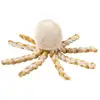 Image de Peluche poulpe caramel beige lapidou