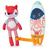 Image de Jouet De Bain Lilliputiens Alice The Surfer 20 X 13 Cm Multicolor Tricot Retourné Et Eva