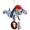 Image de Jules Le Chien - Peluche Nomade D Activites - Bleu - 26 Cm
