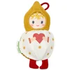 Image de Lutin De Noel - Boule Reversible - Blanc Et Ocre - 11 Cm