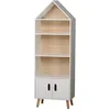 Image de Bibliothèque Dream 5 Étagères Et 2 Portes - H. 142 Cm - Bois Et Blanc
