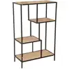 Image de Bibliothèque Étagère Design Industriel Colorado - L. 69 X H. 113 Cm - Noir