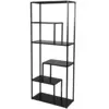 Image de Bibliothèque à 6 étagèresmadison - noir- l 70 x l 30 x h 170 cm