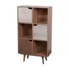 Image de Bibliothèque 6 cases avec 3 portes avec motifs - baobab MFN152028