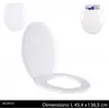 Image de Abattant WC - URBAN LIVING - Universel - 45x36 cm - Plastique - Blanc