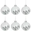 Image de Lot De 6 Boules De Noël "sequins" 9cm Transparent