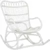 Image de Fauteuil À Bascule Rotin Blanc Mate Jams