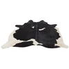 Image de Tapis Déco En Cuir "vache" 230x240cm Noir & Blanc