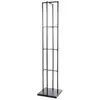 Image de Etagère 4 niveaux en métal coussins 211cm noir