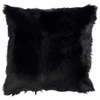 Image de Coussin Déco "peau De Chèvre" 40x40cm Noir