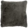 Image de Coussin Imitation Fourrure "cutie" 45x45cm Gris Foncé