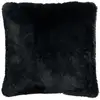Image de Coussin Imitation Fourrure "cutie" 45x45cm Noir
