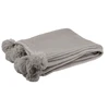 Image de Plaid À Pompons "blanket" 130x170cm Taupe Clair