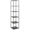 Image de Bibliothèque 6 Niveaux Métal Noir Narsh L 40cm
