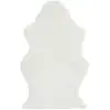 Image de Tapis Imitation Fourrure "lesley" 60x94cm Blanc