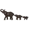 Image de Statue Déco "famille D'eléphants" 83cm Marron