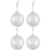 Image de Lot De 4 Boules De Noël "sucre" 10cm Transparent